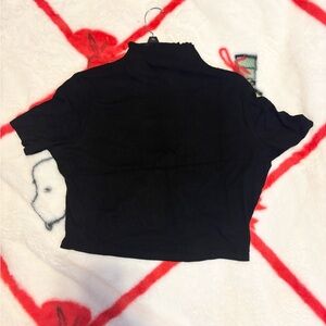 Black Women's Crop Top